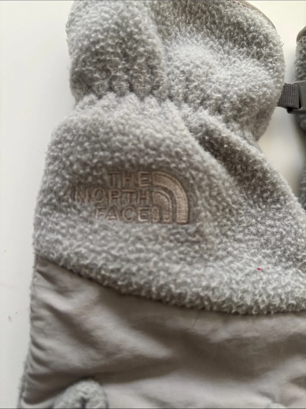 The North Face Light Gray Osito Gloves